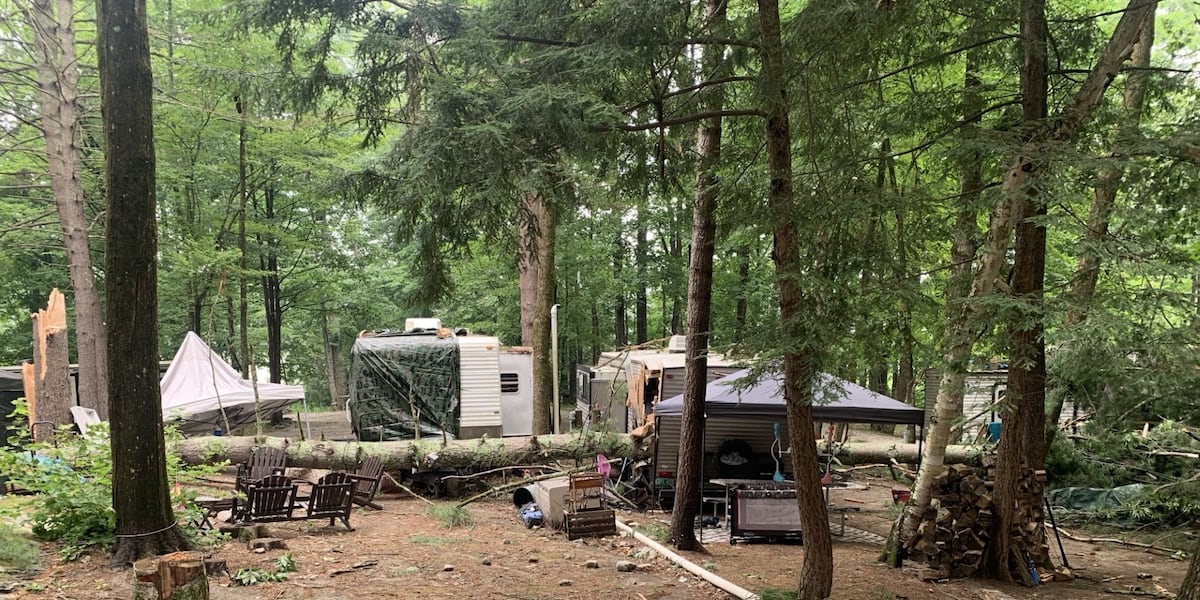 Storm damage cleanup underway around the region