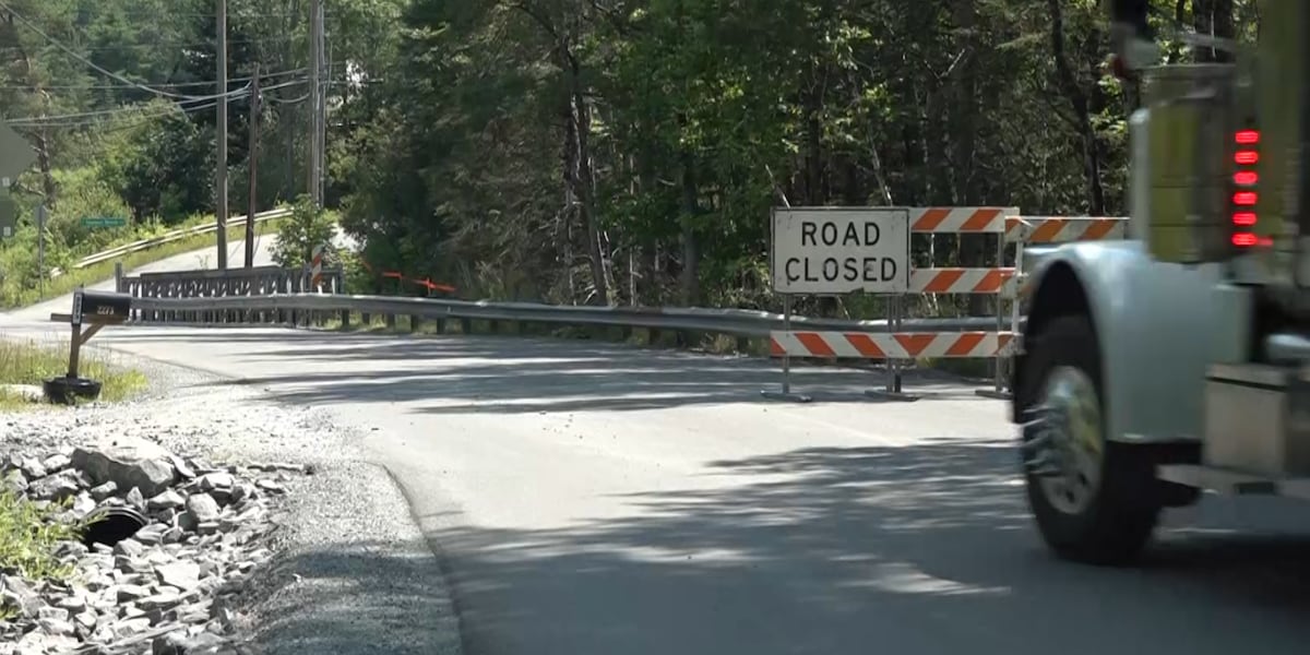 Two years after flooding, Lyndonville road closed for permanent bridge repairs