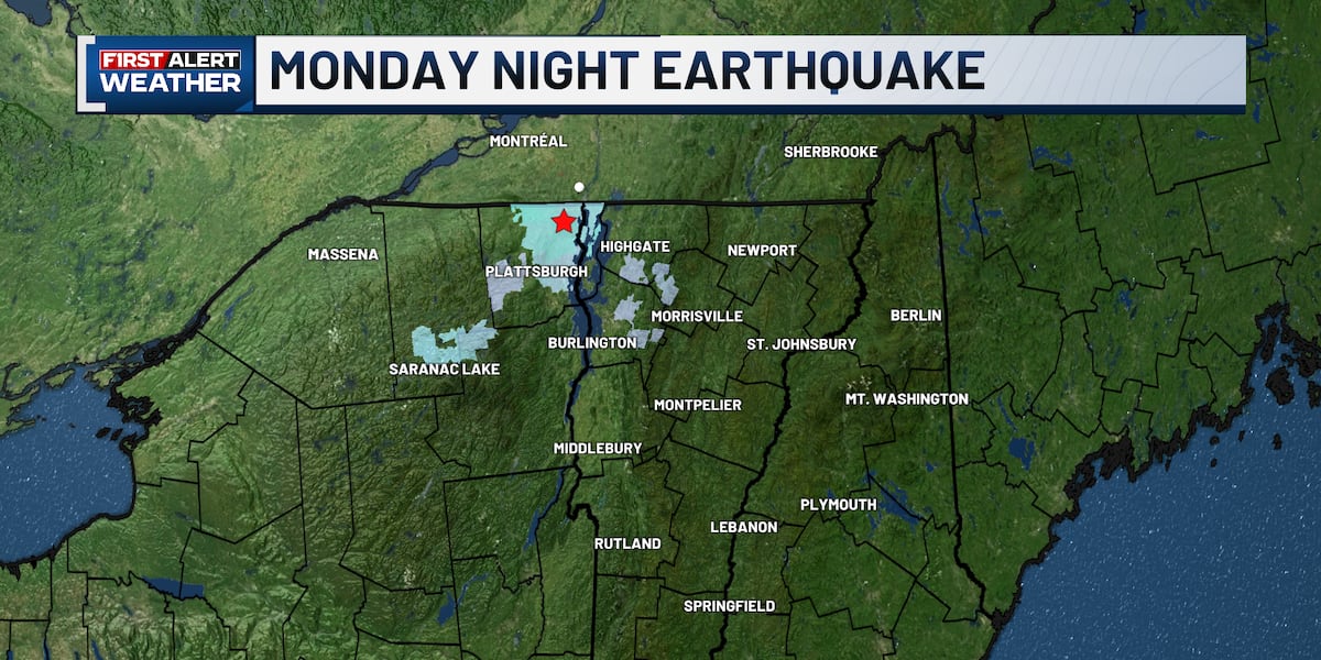 Earthquake rattled northern New York late Monday night