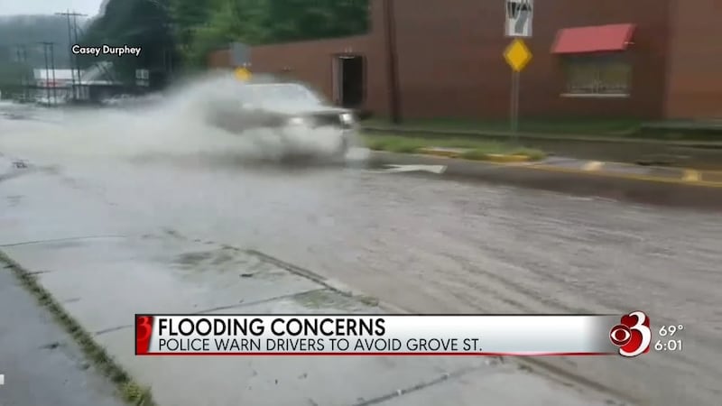Springfield Raining Drivers warned of Springfield flooding