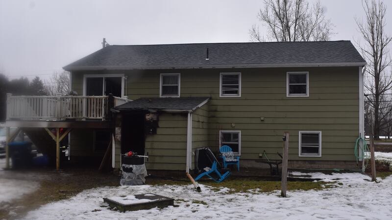 A home on Route 15 in Jericho was damaged by fire on Thursday.
