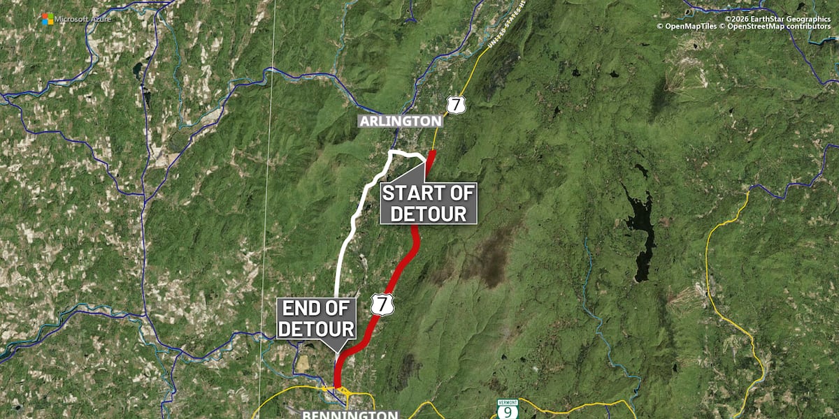 Community Address Routing Route 7 in Bennington closed for construction until October