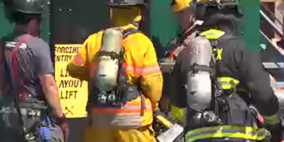 Future first responders busting down doors and fighting fires