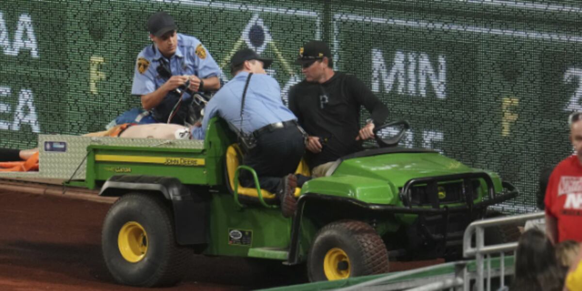 Since 579 20-year-old fan who fell to warning track at Pirates game takes first ...