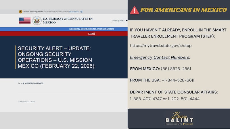 Alert for Americans in Mexico