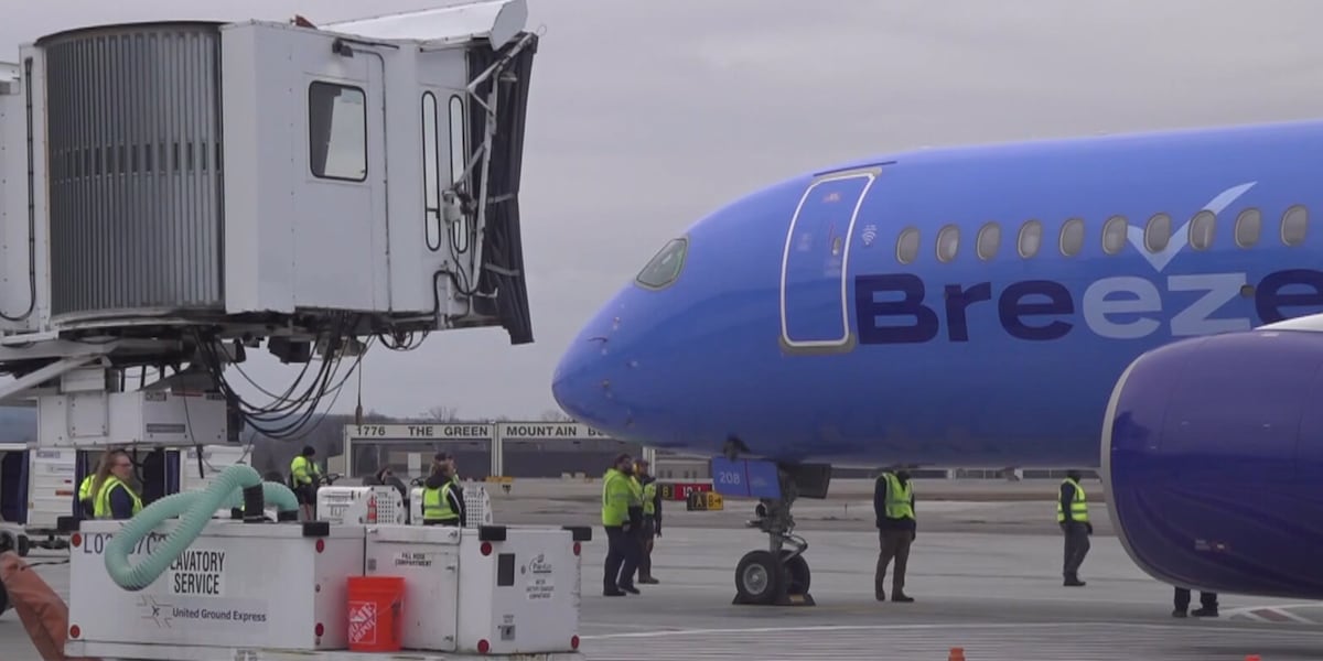 Breeze Airways launches first nonstop Baltimore‑Burlington flight in 16 years