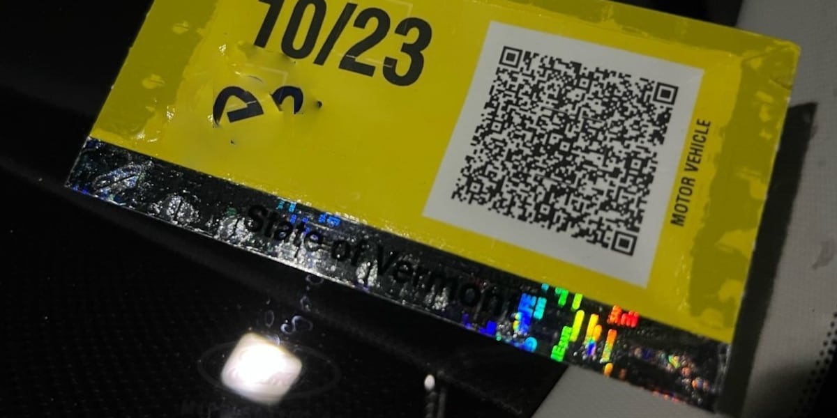 Vt State Inspection Sticker Vermont vehicle inspection sticker QR code explained