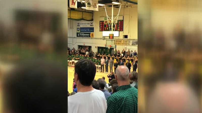 Amy Lovelette Desrosiers of Enosburgh Falls has performed the anthem at UVM men’s basketball...