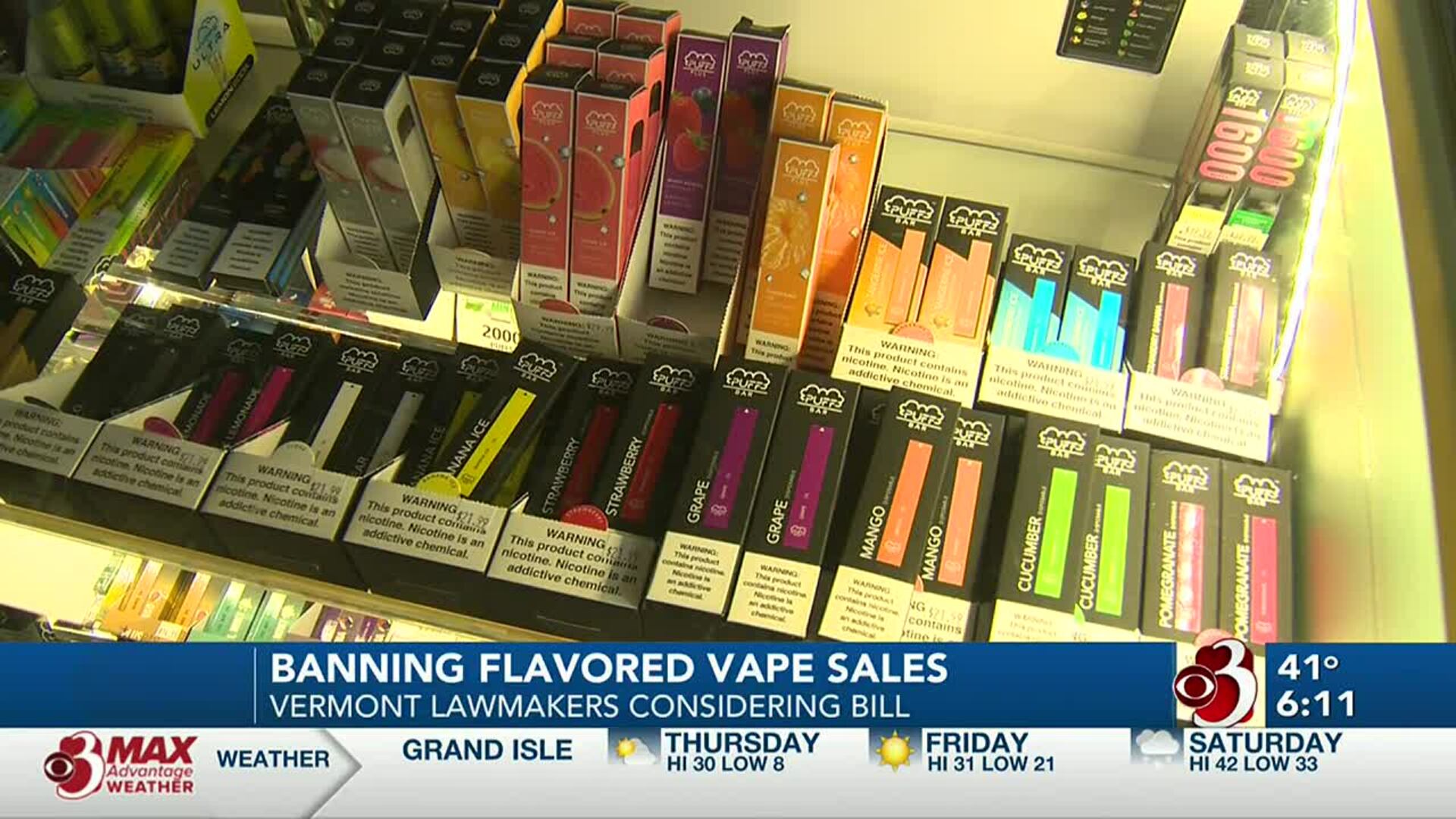 Vt. lawmakers poised to ban flavored tobacco products, vapes Vt. lawmakers poised to ban flavored tobacco products, vapes