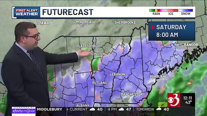 WCAX Saturday Evening First Alert Weather