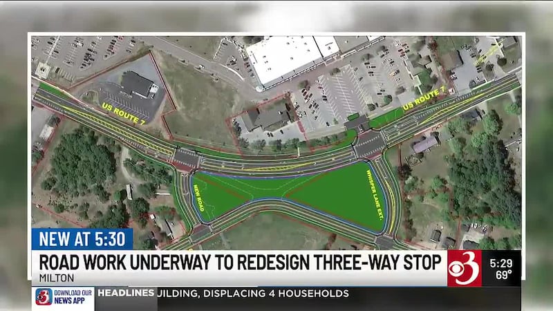 Work is underway on the so-called Hourglass Project in Milton.