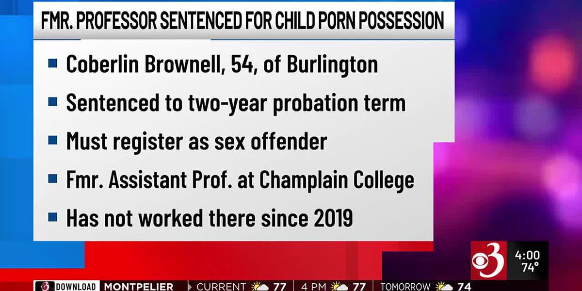Former Vt. college professor sentenced for possessing child porn Former Vt. college professor sentenced for possessing child porn