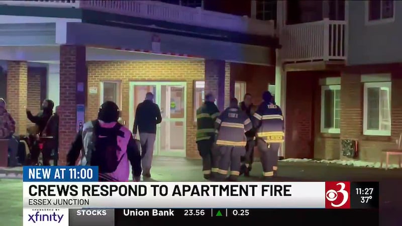 A small apartment fire in Essex Junction was extinguished Wednesday evening before spreading...